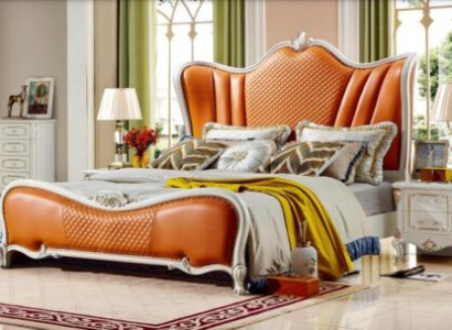 Orange Bed Bedroom Beds 180x200 Luxury Hotel Double bed Furniture