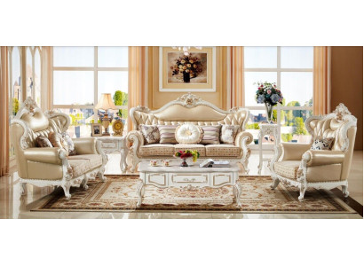 Classic Chesterfield Sofa set Couch Set Upholstery Living room Furniture
