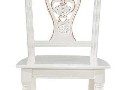 Armchair White Luxury Dining room Furniture Elegant Chairs Classic Wood