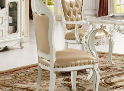 Classic r Chesterfield Chair Dining room Armchair Beige Armchair Single Seater Baroque Style