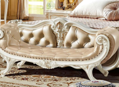 Stool Bedroom Chaise Lounge Stool Ottoman Chesterfield Leather new