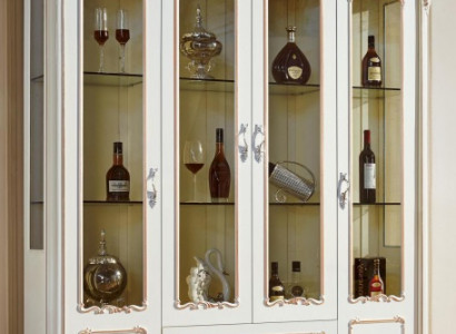 Display case Cabinets Showcases Wood Luxury Living room Furniture Wardrobe Baroque
