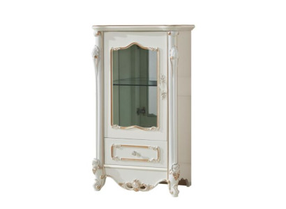 Display case White Luxury Living room Furniture Wood Glass Design Wardrobe Classic