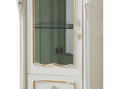 Display case White Luxury Living room Furniture Wood Glass Design Wardrobe Classic