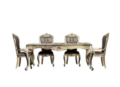 Classic r Dining table Table Baroque Tables Dining tables wooden table 208x108 cm