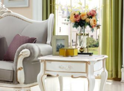 Side table White Classic Wood Design Living room Furniture Consoles Tables