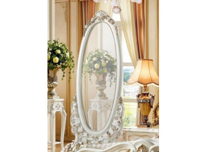 Standing mirror Mirror body size Classic r standing mirror Wood White