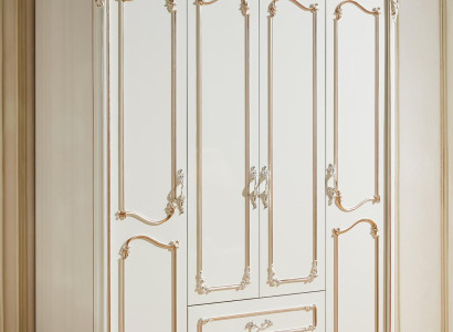 Wardrobe White Elegant Bedroom Design Classic Furniture Luxury
