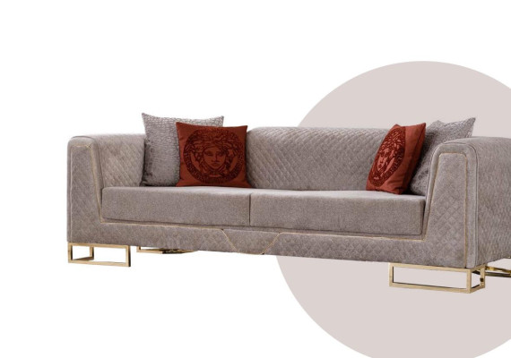 Living room set sofa set TV cabinet sideboard coffee table upholstery furniture set 5 pieces.
