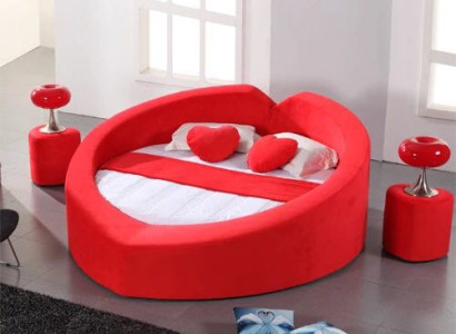Designer bed in heart shape honeymoon bed luxury bed frame bed brothel