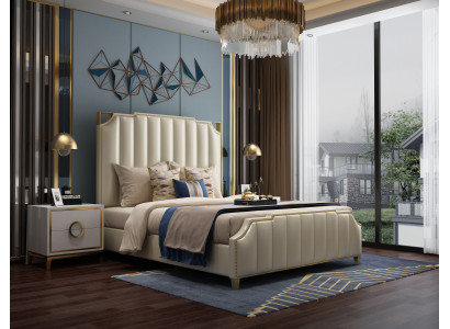 Design Bed Beds 180x200cm Dubai Double Hotel Wood Bedroom Luxury