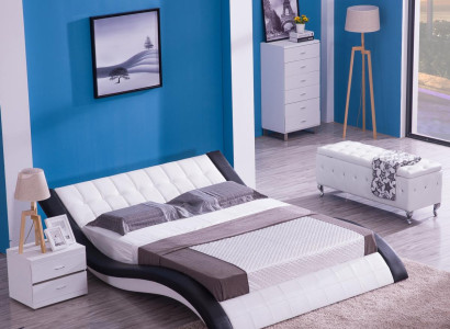 Design Bed Digital Sound USB Beds Luxury Bedroom Furniture Leather