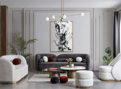 Luxury sofa set couch furniture 4 pieces. Suite 3+2+1 Coffee table Armchair velvet