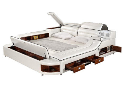 Multifunction s Bed Double Beds Hotel xxl big Upholstery Beds USB Sound