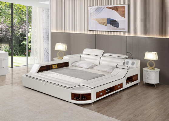 Design Leather Beds Hotel Double Shelf Massage Lounger Multifunction s Bed