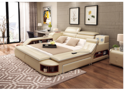 Bed Multifunction Safe Heat Lounger USB Sound Double Beds Function new