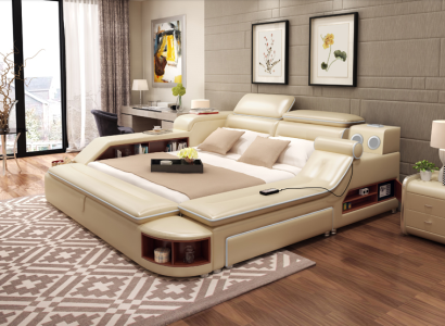 Bed Multifunction Safe Heat Lounger USB Sound Double Beds Function new