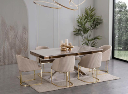 Dining room set suite dining set dining table with 4x armchair chair sets