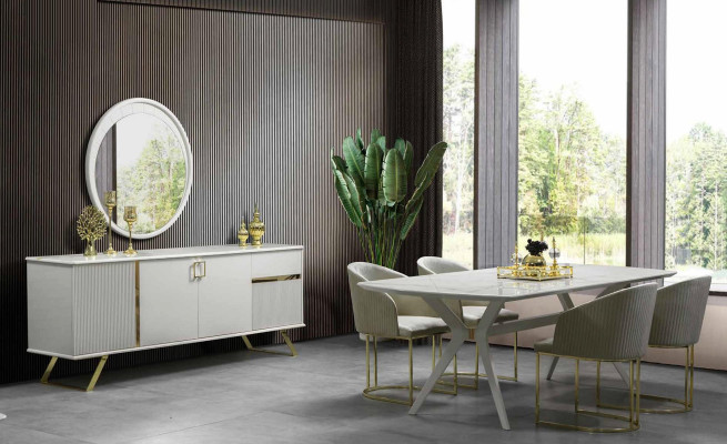 xxl Sideboard stainless steel Chest of drawers Sideboard White Shelf Chests of drawers Wood