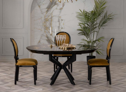 Luxury Chairs Dining room Wood Armchairs Armchair Chair Group Suite 4x