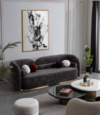 Designer Coffee table 2x White and Black Modern Style for Living room Model