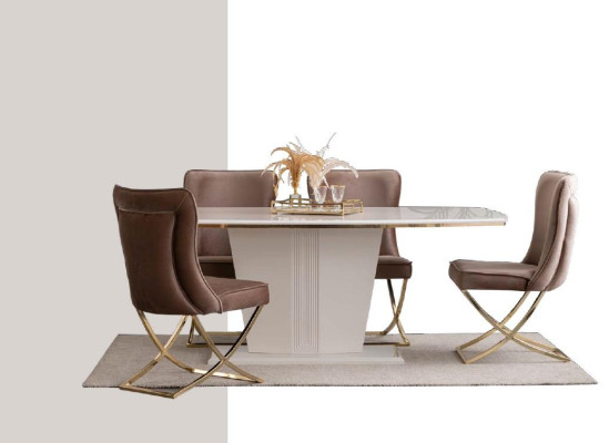 Modern pillar table Tables Dining room Furniture Table X pillar Dining table new