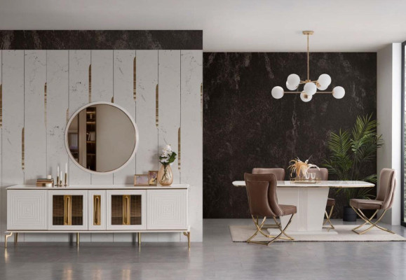 Modern pillar table Tables Dining room Furniture Table X pillar Dining table new