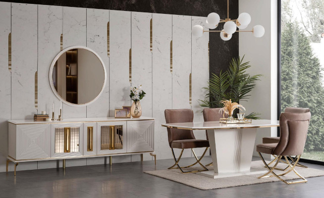 Modern pillar table Tables Dining room Furniture Table X pillar Dining table new