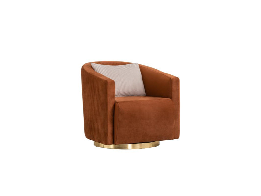 Orange Armchair Recliner TV Lounge Club Upholstery Chairs Living room