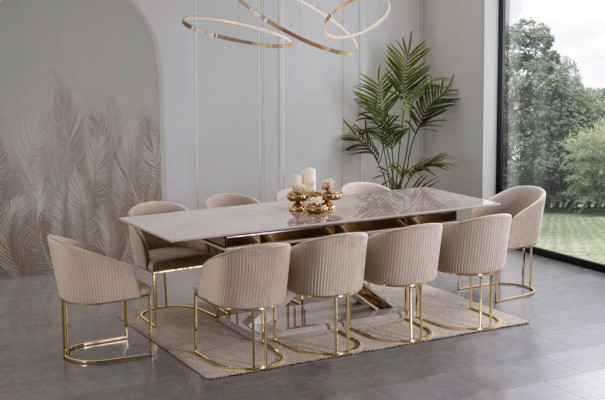 Luxury Dining table Chair Recliner Furniture Furnishings Seat Upholstery Chairs
