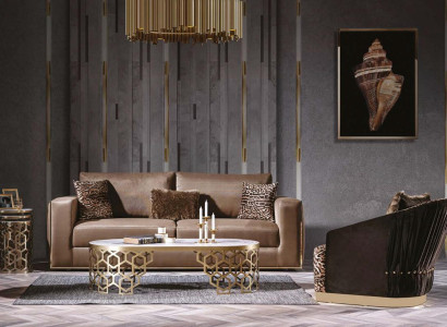 Sofa Sets Suite 3+1 Seat Upholstery incl. Coffee table and side table 4 pieces.