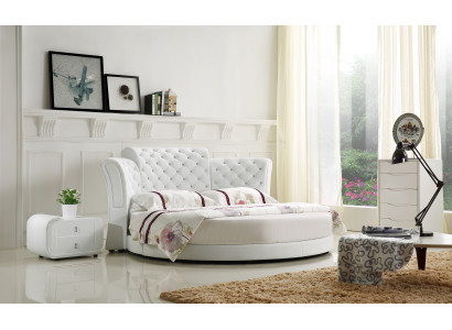 Chesterfield Round Bed Furniture Upholstery Beds Bedroom Furniture Leather Bed Hotel