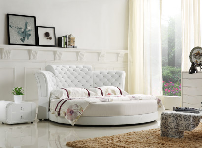 Chesterfield Round Bed Furniture Upholstery Beds Bedroom Furniture Leather Bed Hotel