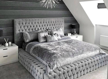 Double Beds Marriage Sleep Room Leather Hotel new Bed Upholstery Design Luxury Metal