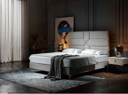 Luxury Design Bed Upholstery Double Hotel Beds Marriage 180x200cm Sleep Room