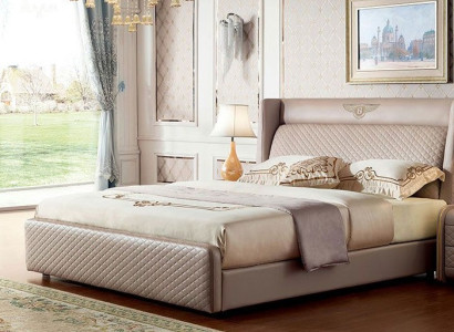 Bed Fabric Upholstery Design Luxury Double Hotel Beds Sleep Room Leather Modern