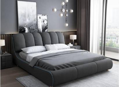 Design Wood Modern Bed 180x200 Bedroom Marriage Luxury Hotel Beds