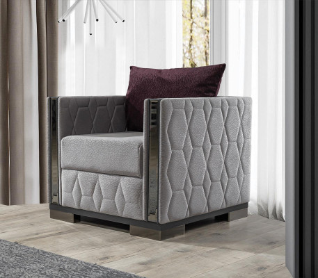 Silver sofa set couch seat cushion sofa set 3+1 seater couches