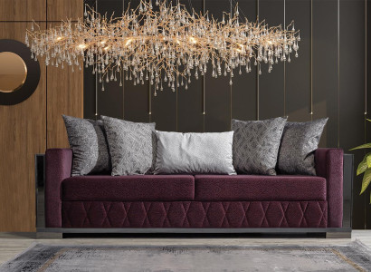 Modern Couch Sofas Design Sofa Three Seater Seat Burgundy Sofa 3 Seater