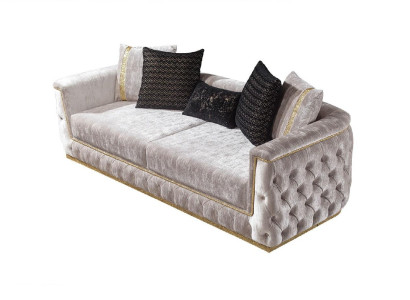 Three Seater Luxury Sofa 3 Seater Sofas Seat Design Couch Furniture new Beige
