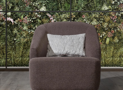 Armchair Single Seat 1 Seat Sofa Couch Living room Furniture Metal with Textile