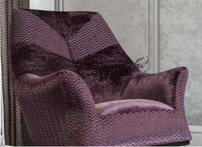 Armchair Single Seater Upholstery Seat Designer Seat Fabric Modern Purple