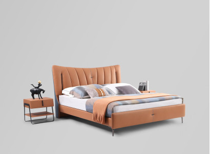Double bed marriage bed designer bed new 180x200cm Designer Upholstered bed Bed