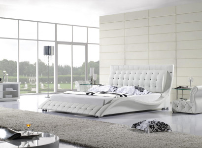 Beds Double Modern Marriage 180x200 Modern new Design Leather Bed
