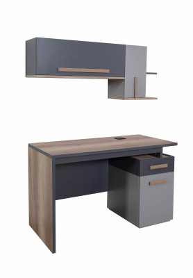 Youth Room Set Gray Bed Bedside table Wardrobe Design new 4-piece.