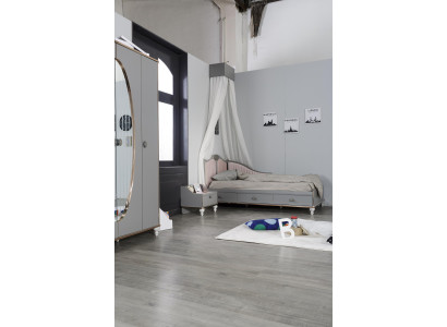 Bed Bedside table Bedroom Set Designer Luxury Beds Complete 2 pcs.