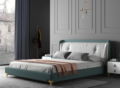 Double bed Beds Design Upholstery Bedroom 180x200cm Modern Wood