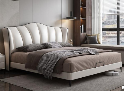 Beds Textile Hotel Luxury Upholstery Seat Leather Italy Designer Bed Bedroom