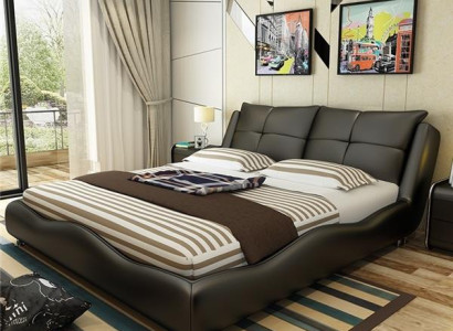 Modern Hotel Frame Luxury Sleep Room Beds Design Leather Bed