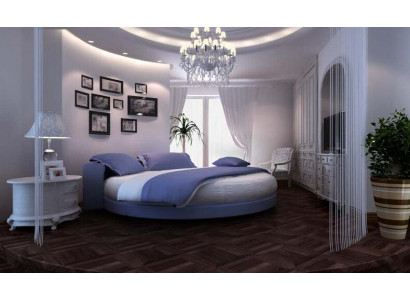 Round Leather Bed 200x200 Luxury Upholstery Round Beds Round Fabric Hotel